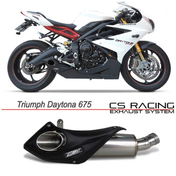 CS Racing Slip-On Exhaust for Triumph Daytona 675 2013-18